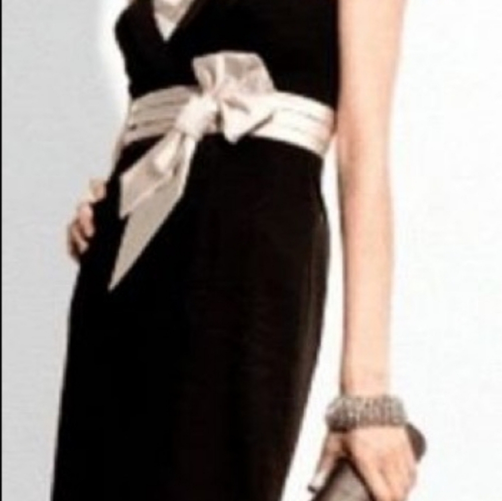 BCBG black strapless cocktail dress